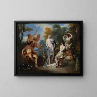 Il Giudizio di Paride - Jean-François de Troy — quadro incorniciato alla parete