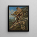 L'Artiste trasportato in un sillero attraverso il Chiapas da Palenque a Ocosingo, Messico - Jean-Frédéric Waldeck — quadro incorniciato alla parete
