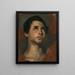 Studio di testa di un giovane ragazzo - Jean-Hippolyte Flandrin — quadro incorniciato alla parete