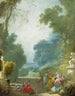 Un gioco di sciarpe calde - Jean-Honoré Fragonard — vista dell’opera