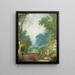Un gioco di sciarpe calde - Jean-Honoré Fragonard — quadro incorniciato alla parete