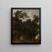 Una strada ombreggiata - Jean-Honoré Fragonard — quadro incorniciato alla parete