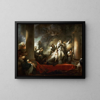 JeanHonor Fragonard - Coresus Sacrificing Himself To Save Callirhoe.webp