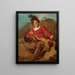 Jean-Claude Richard Abbé de Saint-Non nudo all'Espagnola - Jean-Honoré Fragonard — quadro incorniciato alla parete