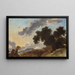 Paesaggio montano al tramonto - Jean-Honoré Fragonard — quadro incorniciato alla parete