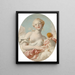 Ritratto detto di Mademoiselle Marie-Catherine Colombe in Venere - Jean-Honoré Fragonard — quadro incorniciato alla parete