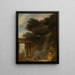La Cascade - Jean-Honoré Fragonard — quadro incorniciato alla parete