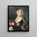 La Fille à la marmotte - Jean-Honoré Fragonard — quadro incorniciato alla parete