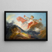 La Dea Aurora che trionfa sulla Notte - Jean-Honoré Fragonard — quadro incorniciato alla parete