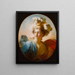 La Dea Minerva - Jean-Honoré Fragonard — quadro incorniciato alla parete