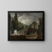L'escaliers monumentali della Villa d'Este a Tivoli - Jean-Honoré Fragonard — quadro incorniciato alla parete