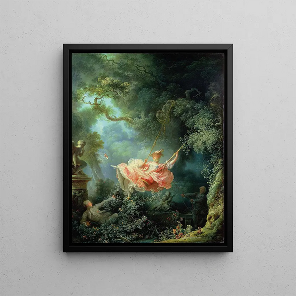 La Balançoire - Jean-Honoré Fragonard — quadro incorniciato alla parete