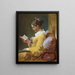 Giovane ragazza che legge - Jean-Honoré Fragonard — quadro incorniciato alla parete