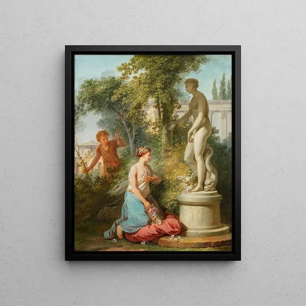 L'offrande a Venere - Jean-Jacques-François Le Barbier — quadro incorniciato alla parete