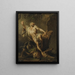 La Fine tragica di Milone di Crotone - Jean-Jacques Bachelier — quadro incorniciato alla parete