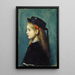 Jeune fille alsacienne - Jean-Jacques Henner — quadro incorniciato alla parete