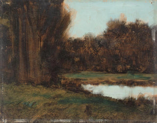 Paesaggio dell'Alsazia con uno stagno - Jean-Jacques Henner — vista dell’opera