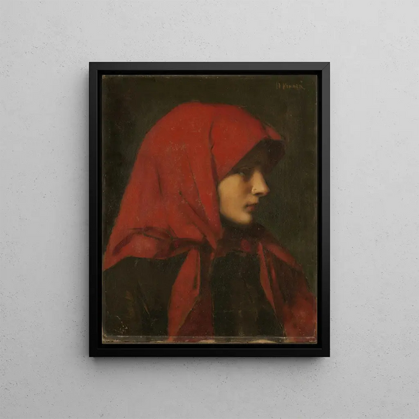 Paysanne - Jean-Jacques Henner — quadro incorniciato alla parete
