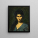 Ritratto di una giovane donna - Jean-Jacques Henner — quadro incorniciato alla parete