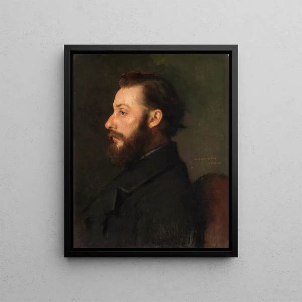 Ritratto di Monsieur A. Koch - Jean-Jacques Henner — quadro incorniciato alla parete