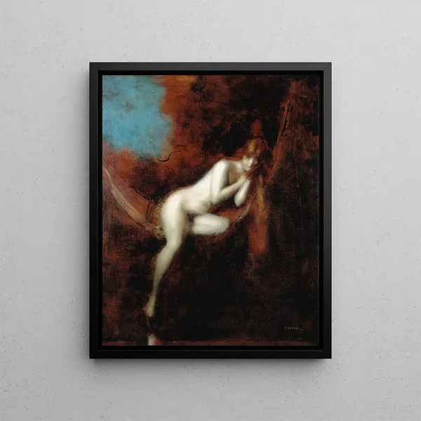 Sara la baigneuse - Jean-Jacques Henner — quadro incorniciato alla parete