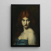 Studio di testa di donna - Jean-Jacques Henner — quadro incorniciato alla parete