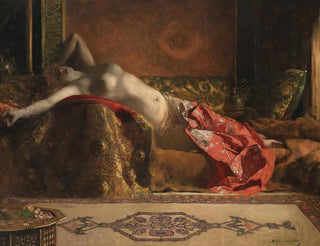JeanJosephBenjamin Constant - Reclining Odalisque.webp