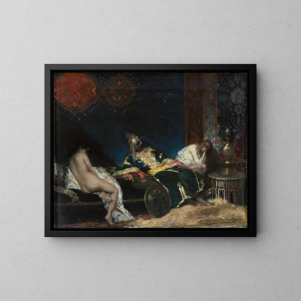 La concubina serba - Jean-Joseph Benjamin-Constant — quadro incorniciato alla parete