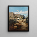 Vista del monastero di Capri - Jean-Joseph-François Bellel — quadro incorniciato alla parete