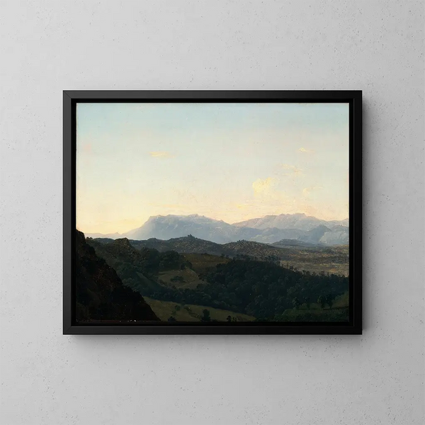 Le montagne sabine - Jean-Joseph-Xavier Bidauld — quadro incorniciato alla parete