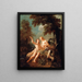 Adam e Eva nel Paradiso - Jean-Joseph Dumons — quadro incorniciato alla parete