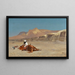 Cavaliere e la sua cavalcatura nel deserto - Jean-Léon Gérôme — quadro incorniciato alla parete