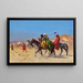 Cavalli che attraversano il deserto - Jean-Léon Gérôme — quadro incorniciato alla parete