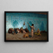 Il incantatore di serpenti - Jean-Léon Gérôme — quadro incorniciato alla parete