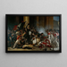 Presa del Louvre il 29 luglio 1830, massacro dei guardie svizzere - Jean-Louis Bézard — quadro incorniciato alla parete