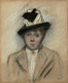 Donna con Cappello - Jean-Louis Forain — vista dell’opera