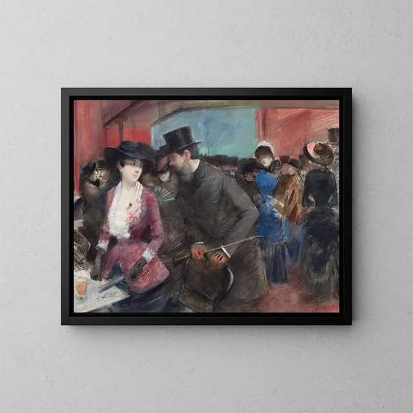 Folies Bergère - Jean-Louis Forain — quadro incorniciato alla parete