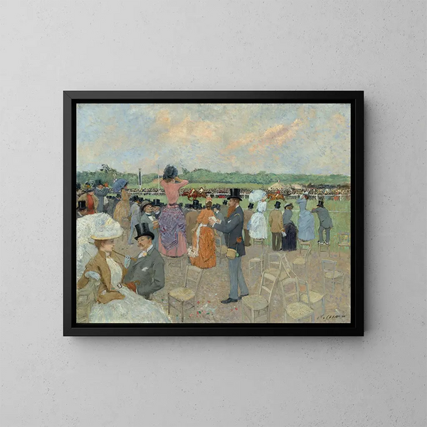 Le corse a Longchamp - Jean-Louis Forain — quadro incorniciato alla parete