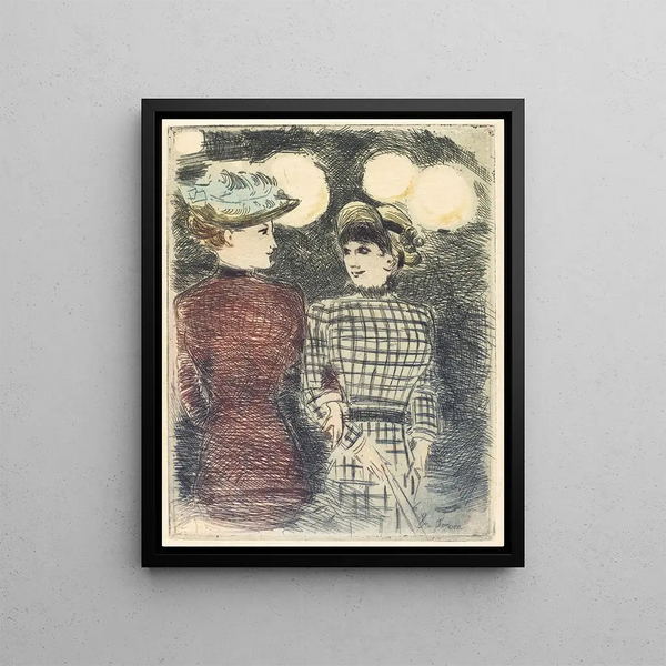 Aux Intimidateurs - Jean-Louis Forain — quadro incorniciato alla parete
