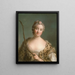 Charlotta Fredrika Sparre 1719-1795 e poi contessa Fersen - Jean-Marc Nattier — quadro incorniciato alla parete