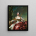 Madame Bergeret de Frouville come Diana - Jean-Marc Nattier — quadro incorniciato alla parete