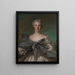 Marie Françoise de La Cropte de St Abre Marquise d'Argence nata nel 1714 - Jean-Marc Nattier — quadro incorniciato alla parete