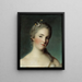Ritratto di Marie-Geneviève Boudrey - Jean-Marc Nattier — quadro incorniciato alla parete
