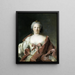 Ritratto di Anna Elisabeth Leerse - Jean-Marc Nattier — quadro incorniciato alla parete