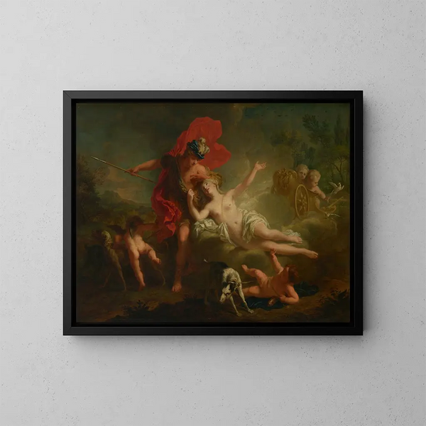 Venere e Adone - Jean-Marc Nattier — quadro incorniciato alla parete