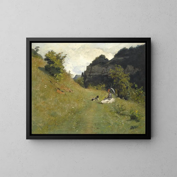 Le chemin de la maloche - Jean-Paul Laurens — quadro incorniciato alla parete