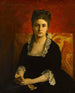 Ritratto di donna in abito nero con un guanto - Jean-Paul Laurens — vista dell’opera