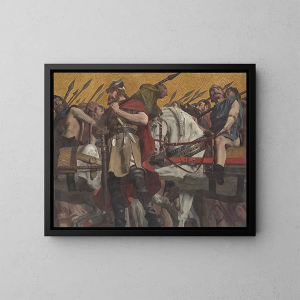 Processione - Jean-Paul Laurens — quadro incorniciato alla parete