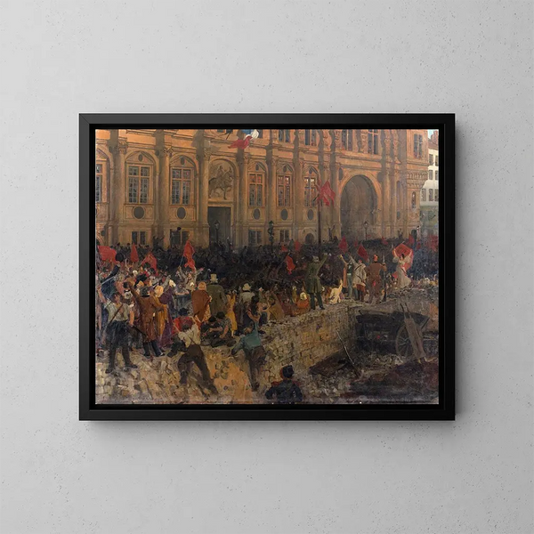 Proclamazione della Repubblica il 24 febbraio 1848 - Jean-Paul Laurens — quadro incorniciato alla parete