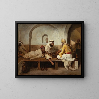 JeanRaymondHippolyte Lazerges - Playing chess.webp